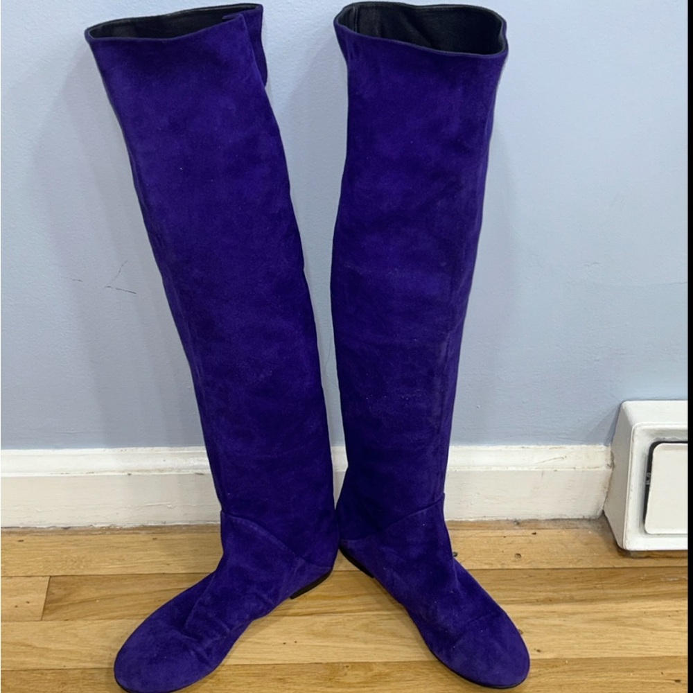 Giuseppe Zanotti Tall Purple Over-the-Knee Women's Boots